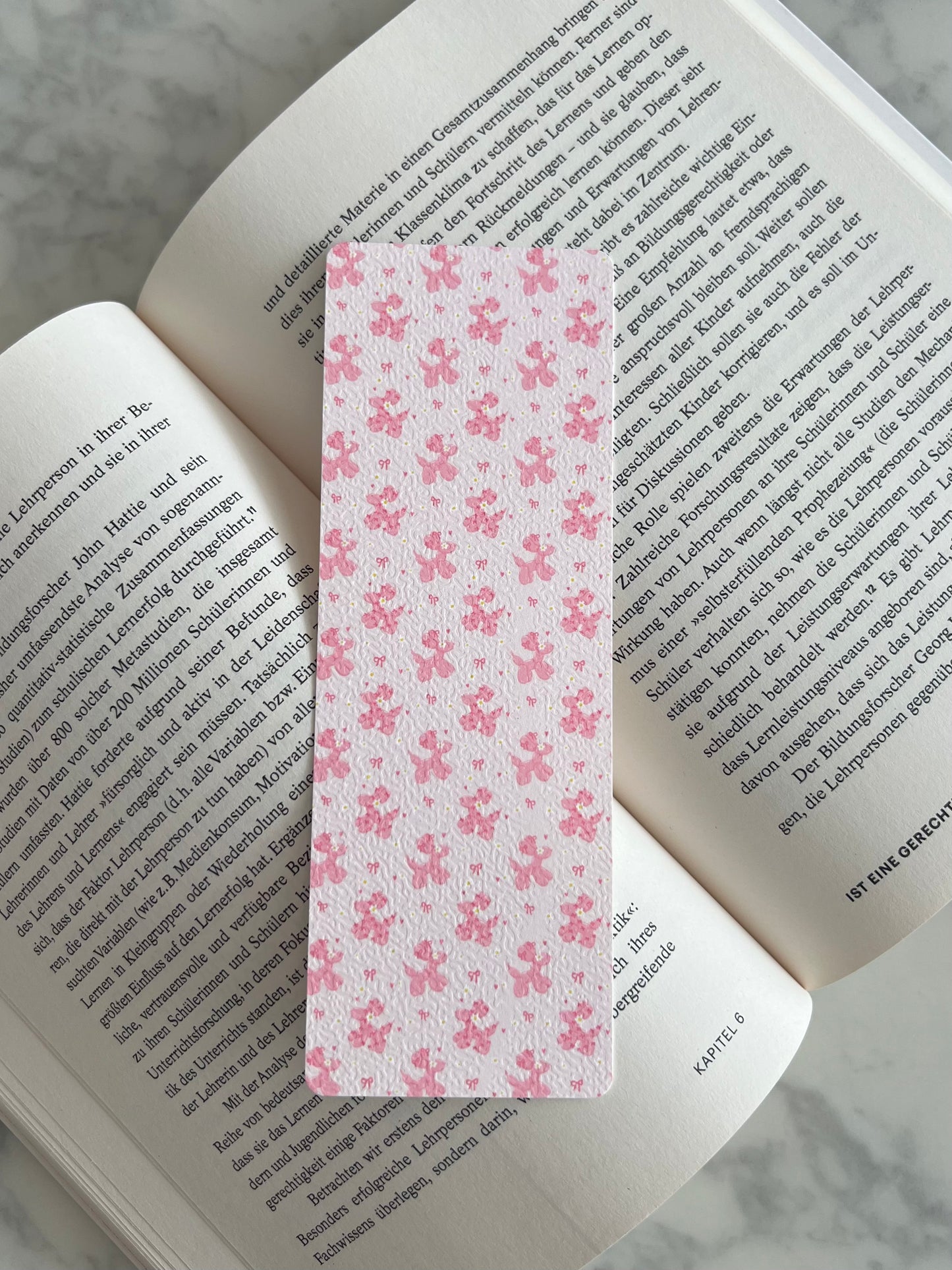 Pink Balloon Puppy - Bookmark