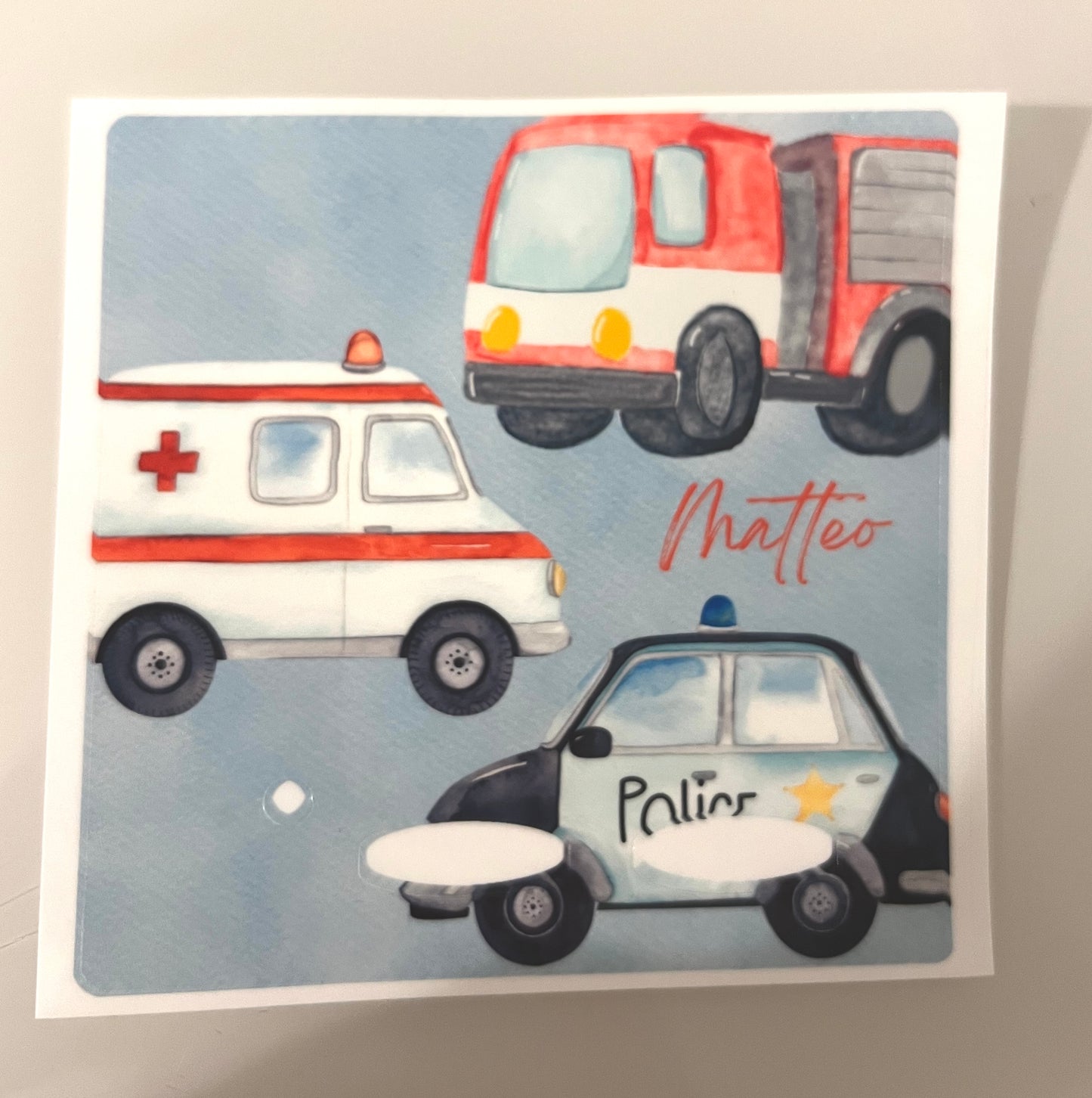 Personalisierte Toniebox Schutzfolie - Auto Design