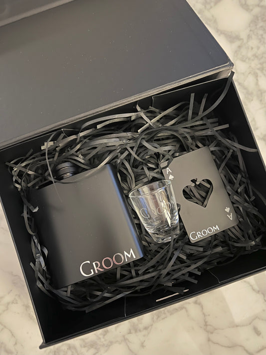 Groom Geschenkbox - Edles Geschenkset für den Bräutigam