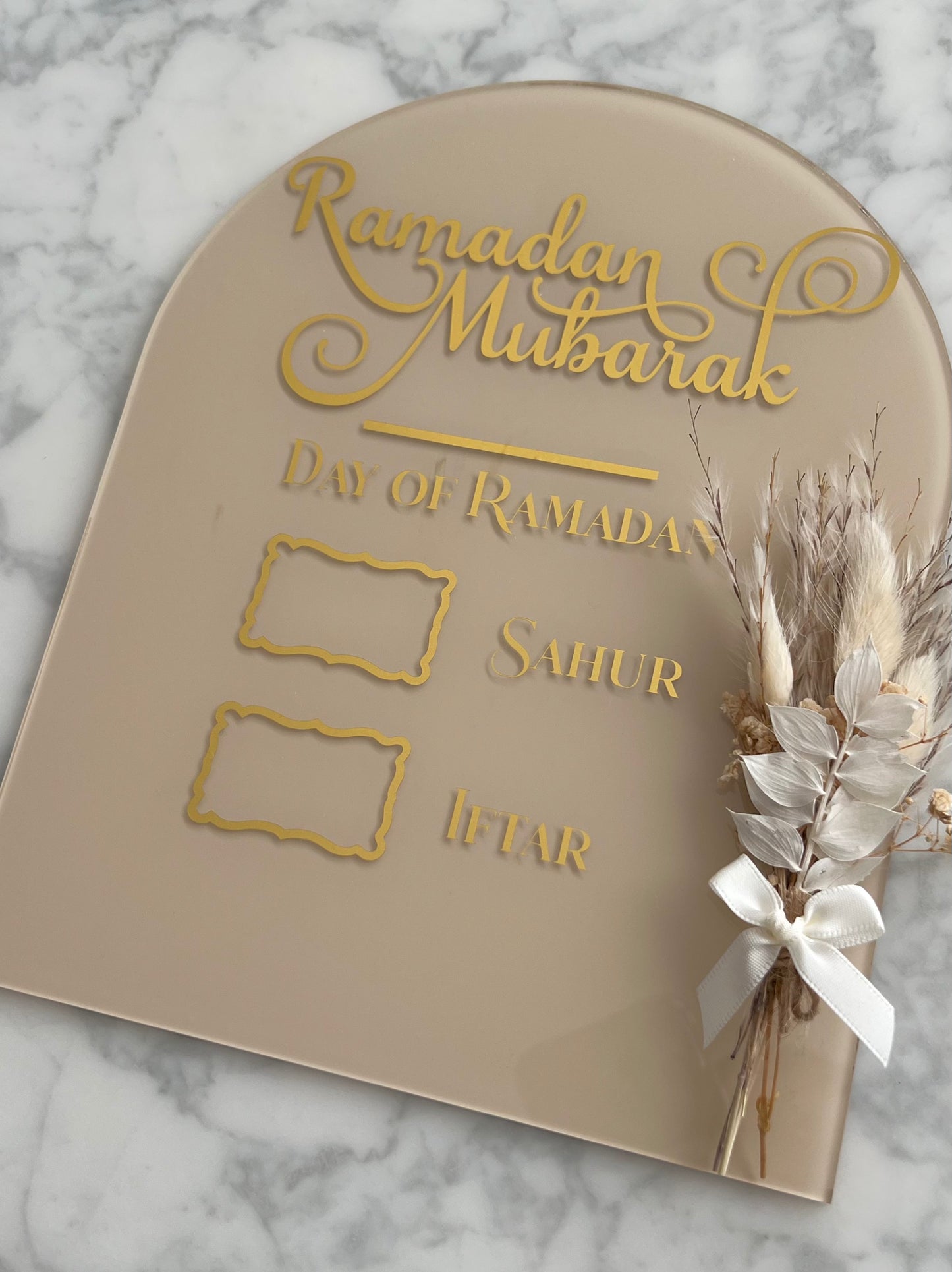 Ramadan Mubarak Acrylschild - Sahur & Iftar