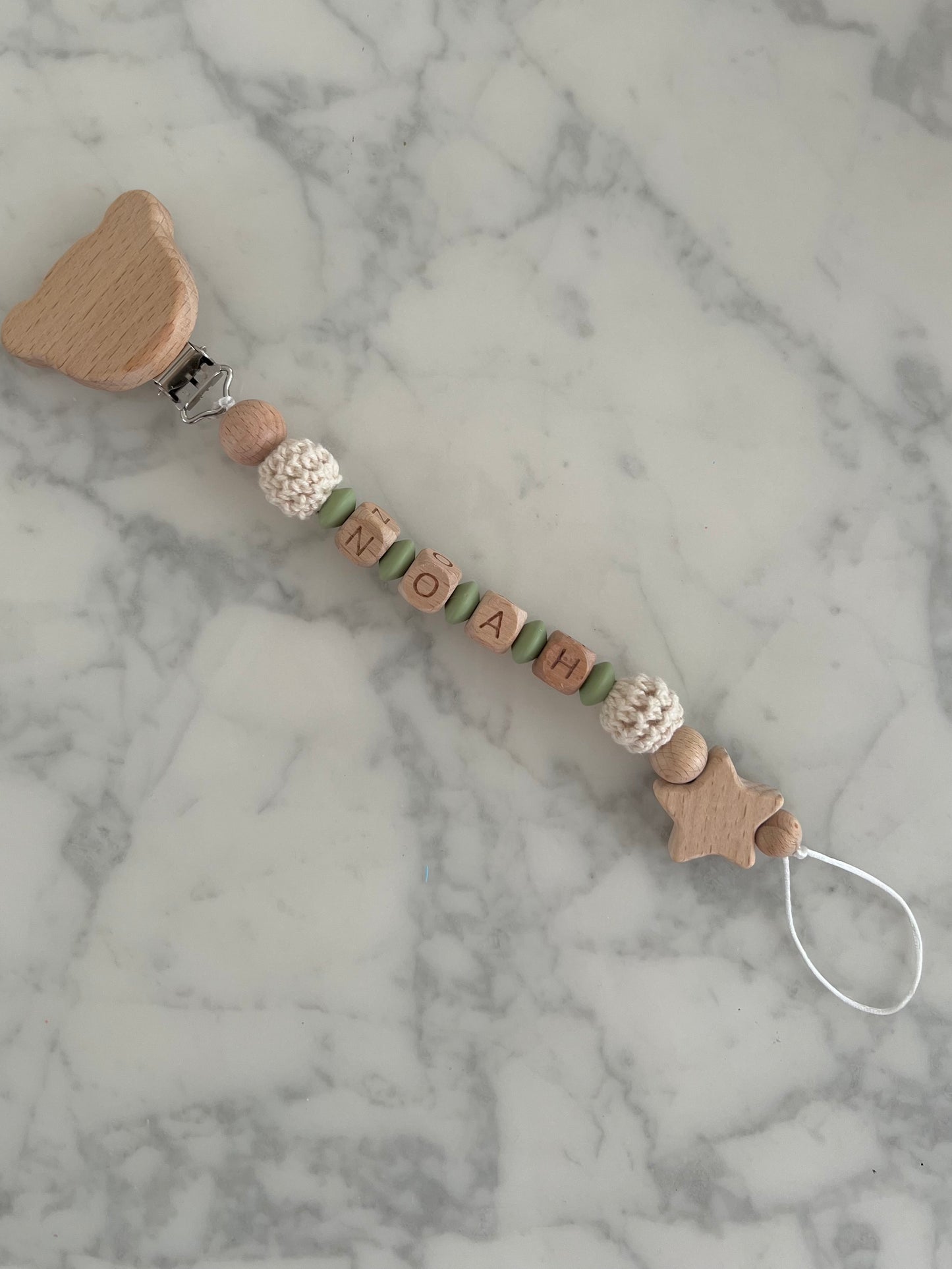 Little Noah - Personalisierte Schnullerkette & Beissring