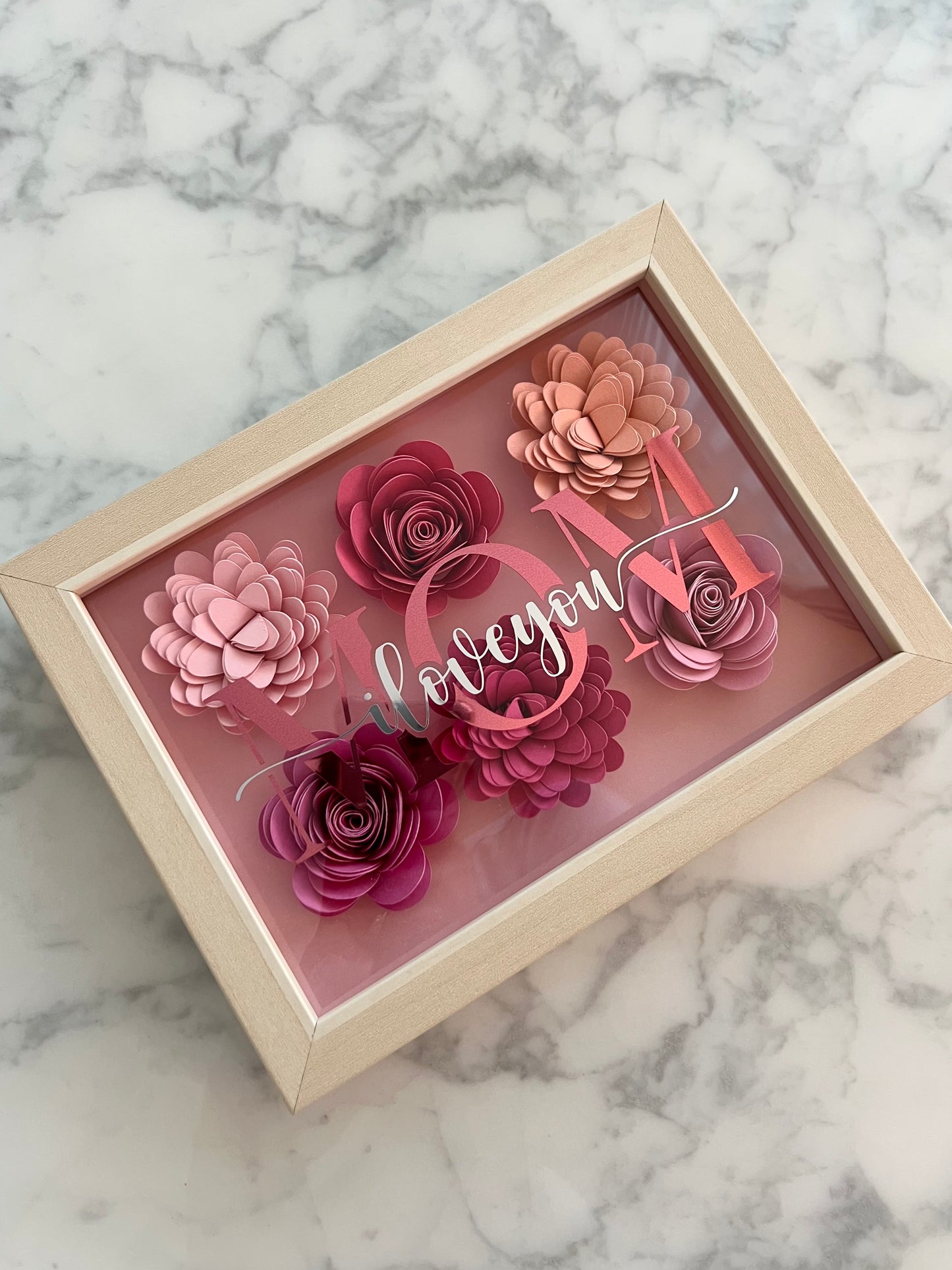 Pure Blossom - Personalisierter Blumenrahmen