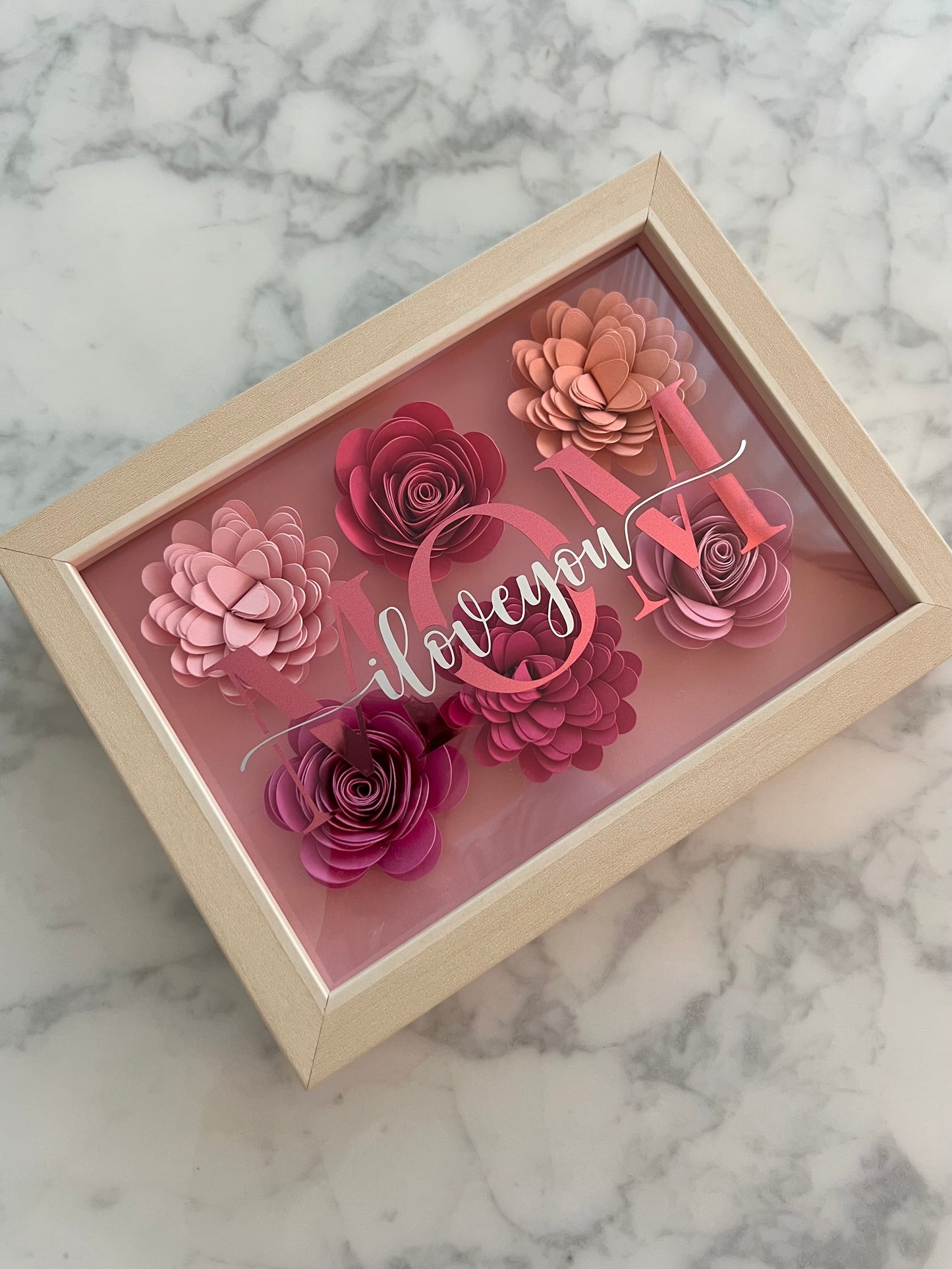 Pure Blossom - Personalisierter Blumenrahmen