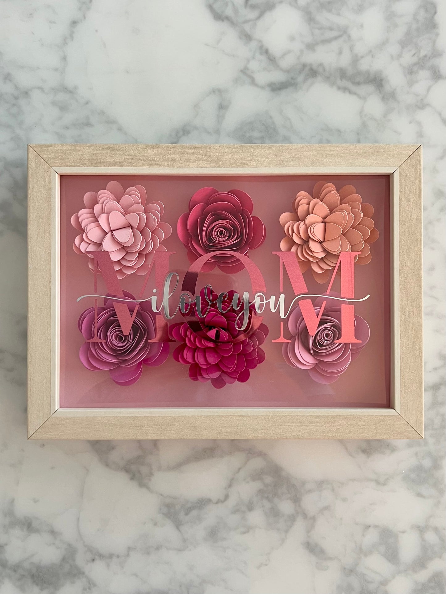 Pure Blossom - Personalisierter Blumenrahmen