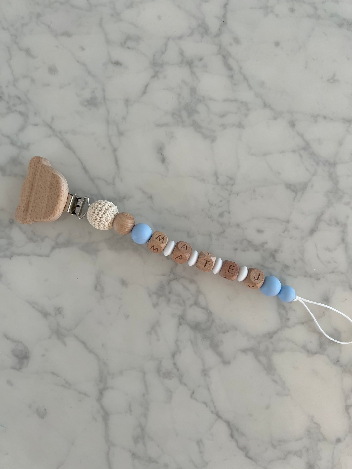 Little Matej - Personalisierte Schnullerkette & Beissring