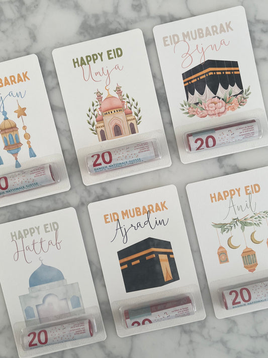 Personalisierte Ramadan / Eid-Karte Geldgeschenkkarte