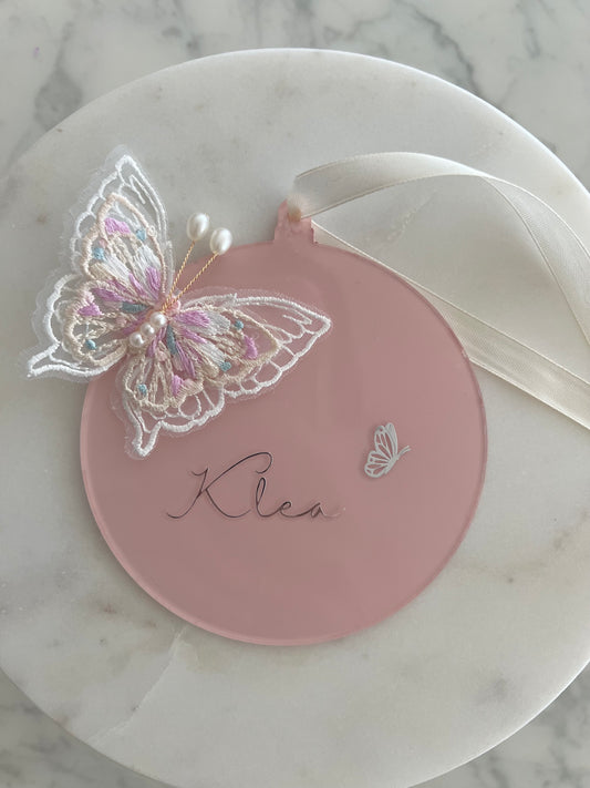 Namensschild Butterfly