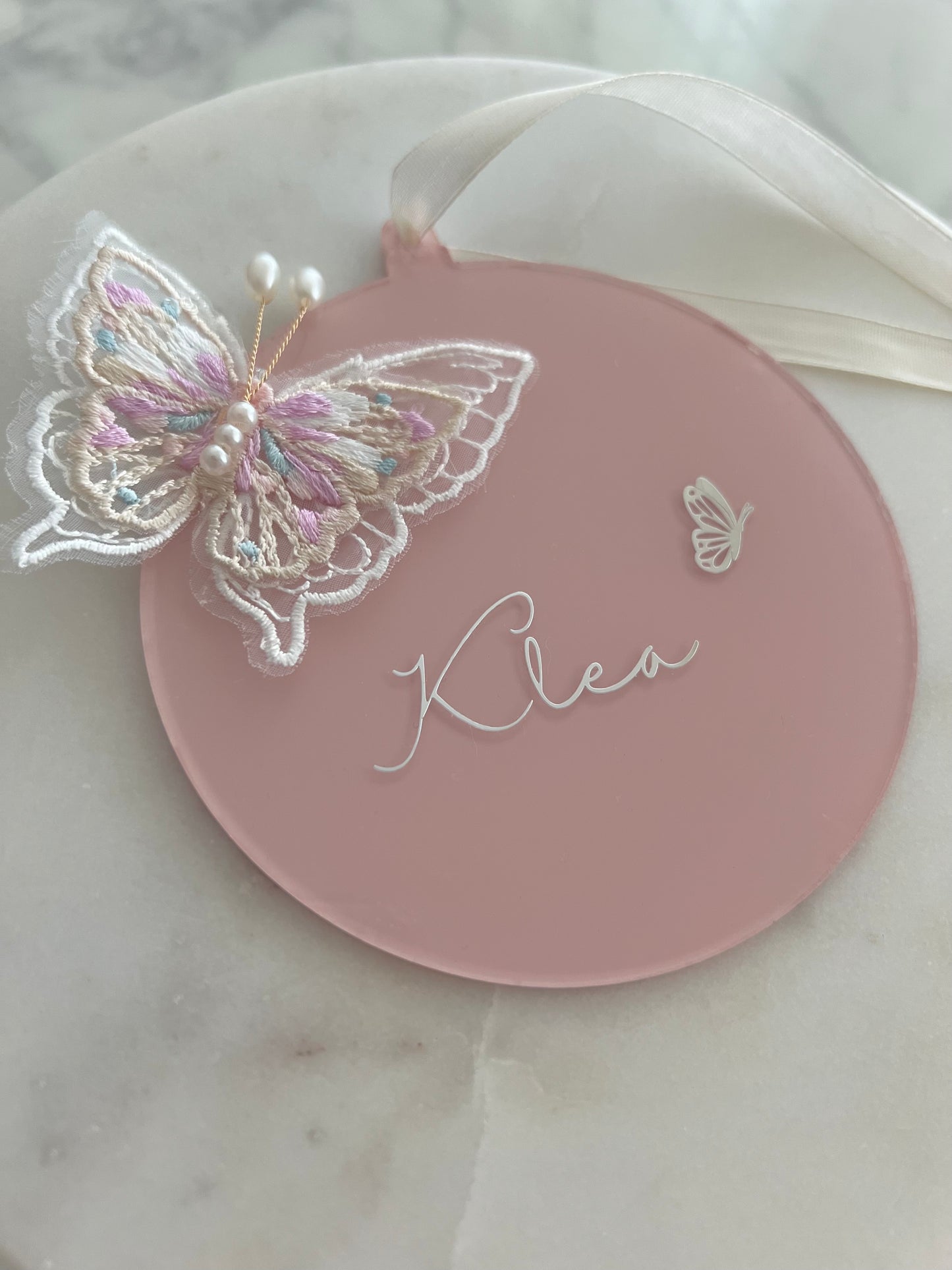 Namensschild Butterfly