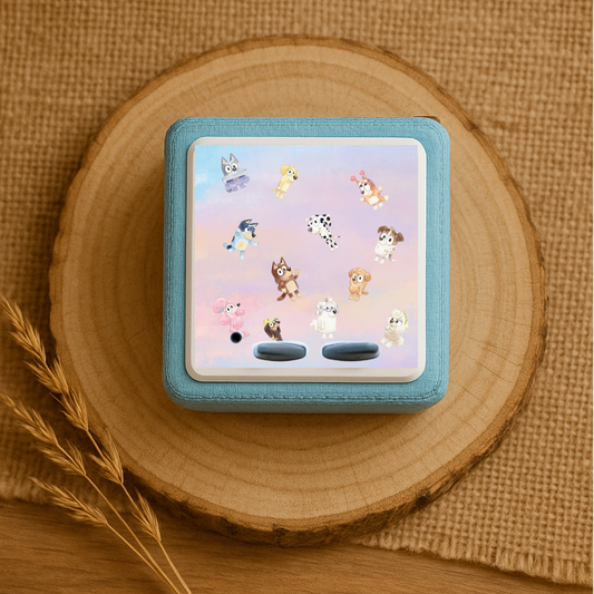 Personalisierte Toniebox Schutzfolie mit Namen - Bluey