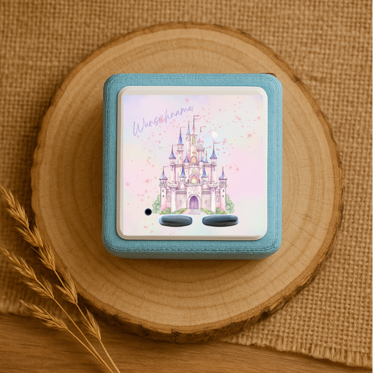 Personalisierte Toniebox Schutzfolie mit Namen - Schloss