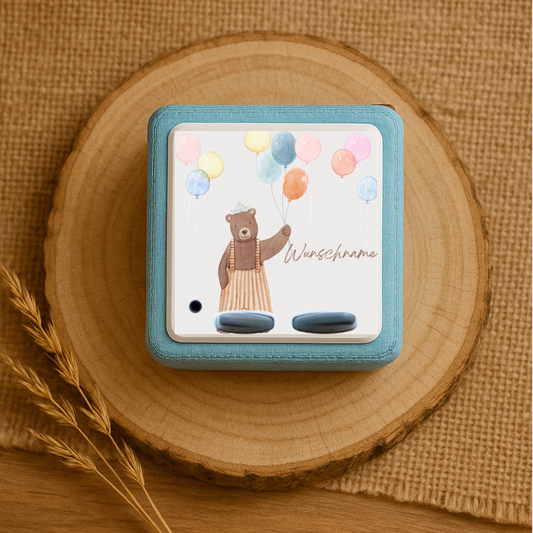 Personalisierte Toniebox Schutzfolie - Bär mit Ballon