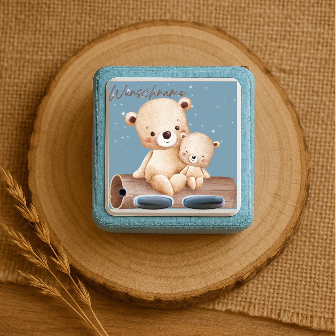 Personalisierte Toniebox Schutzfolie - zwei Bären Design