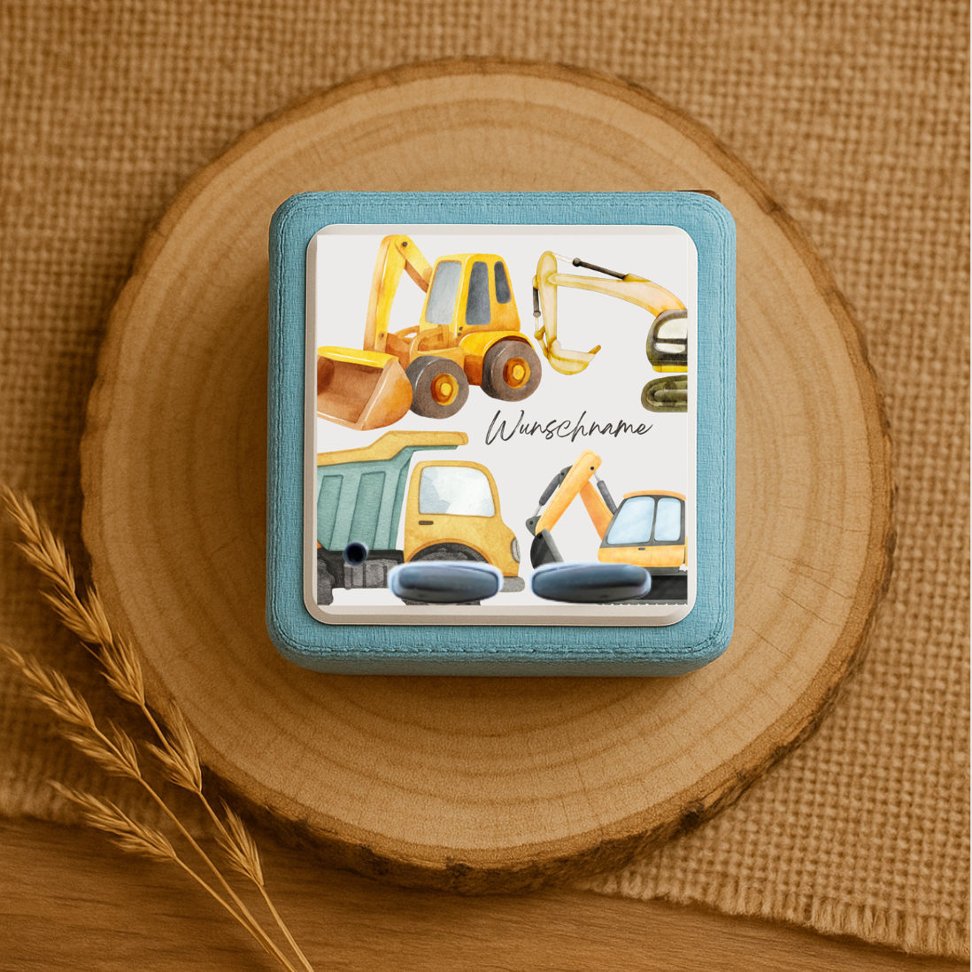 Personalisierte Toniebox Schutzfolie - Baustellen Design