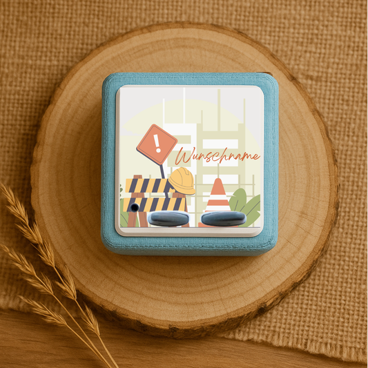 Personalisierte Toniebox Schutzfolie - Baustellen Design