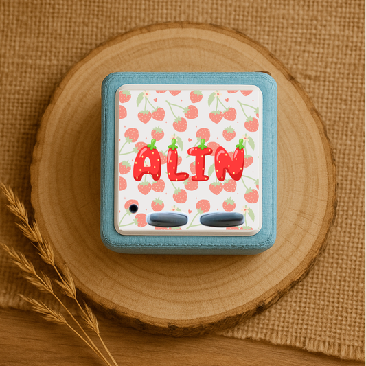 Personalisierte Toniebox Schutzfolie - Erbeeren Design