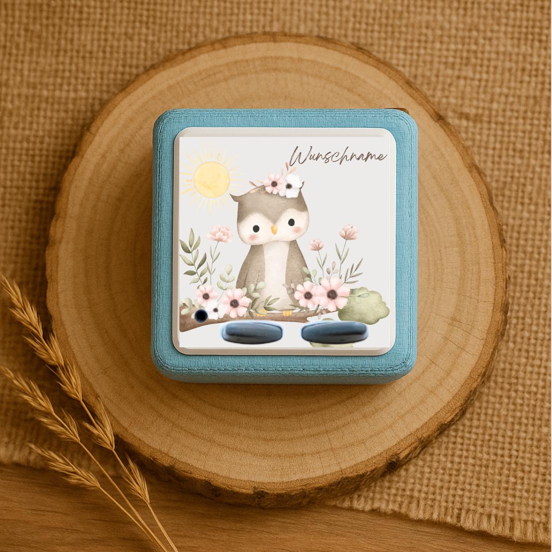 Personalisierte Toniebox Schutzfolie - Eulen Design