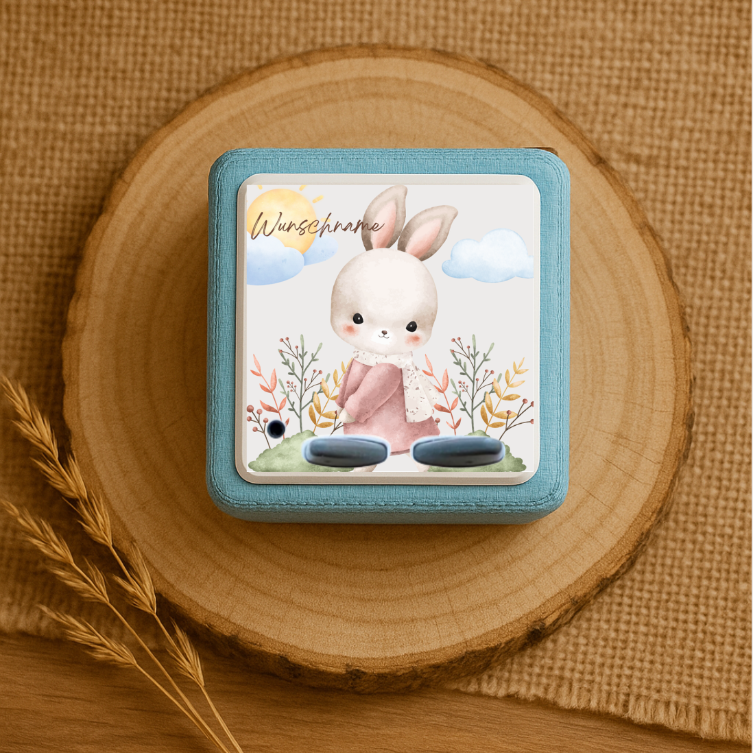 Personalisierte Toniebox Schutzfolie - süssen Hasen Design