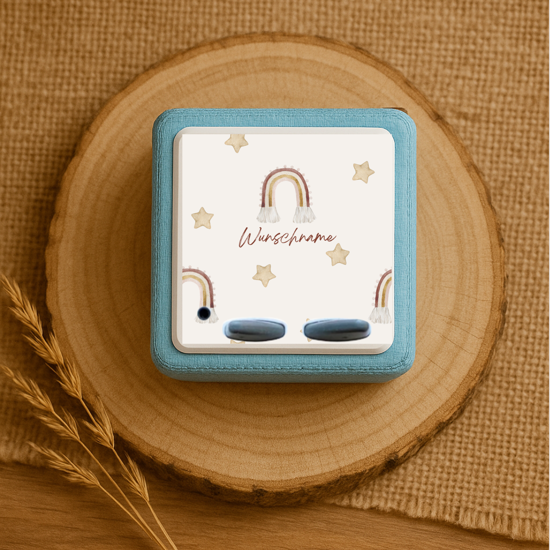 Personalisierte Toniebox Schutzfolie - Regenbogen Design