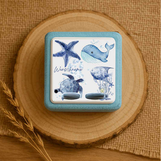 Personalisierte Toniebox Schutzfolie - Wal-Design