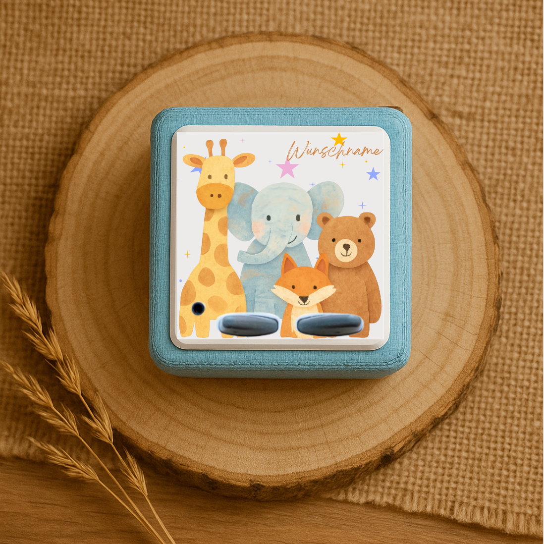 Personalisierte Toniebox Schutzfolie - Zoo Design